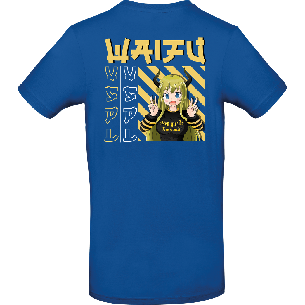 Vaspel Vaspel - Waifu-White T-Shirt B&C EXACT 190 - Royal