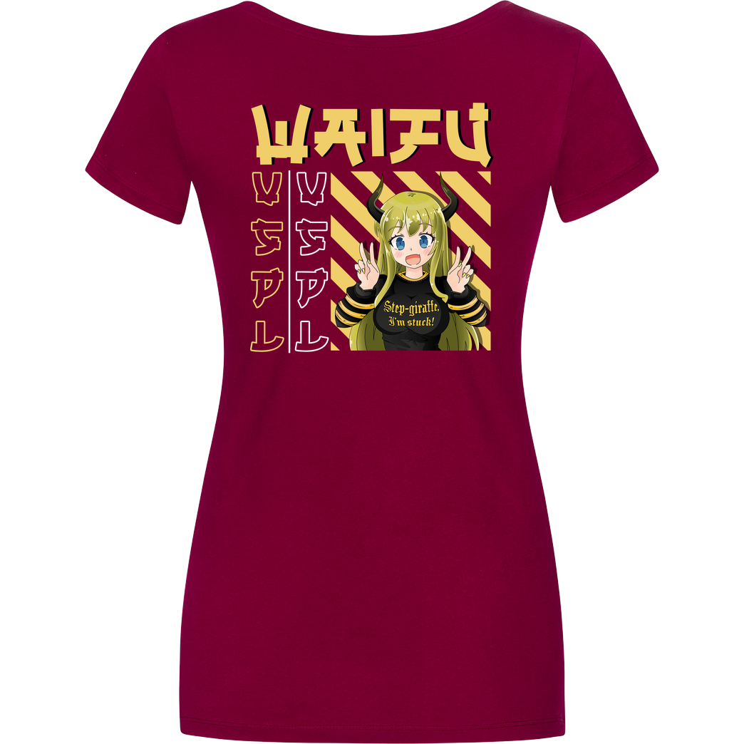 Vaspel Vaspel - Waifu-White T-Shirt Damenshirt berry