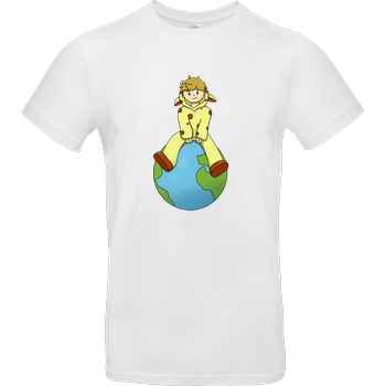 Vaspel Vaspel - Weltherrschaft T-Shirt B&C EXACT 190 - Weiß