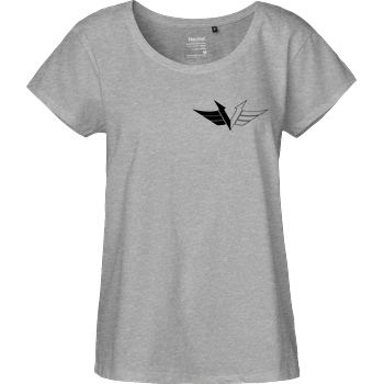 veKtik Vektik - Logo small T-Shirt Fairtrade Loose Fit Girlie - heather grey
