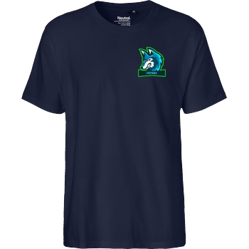 Venomaimz Venomaimz - Wolf T-Shirt Fairtrade T-Shirt - navy