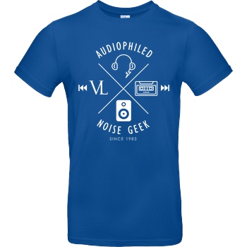 Vincent Lee Vincent Lee Music - Audiophiled weiss T-Shirt B&C EXACT 190 - Royal