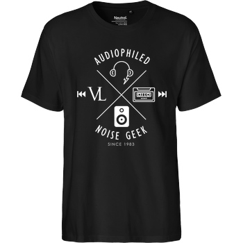 Vincent Lee Vincent Lee Music - Audiophiled weiss T-Shirt Fairtrade T-Shirt - schwarz