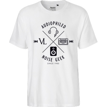 Vincent Lee Vincent Lee Music - Audiophiled T-Shirt Fairtrade T-Shirt - weiß