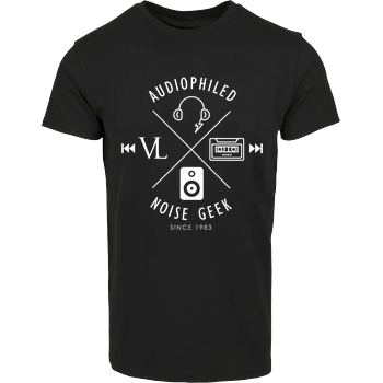Vincent Lee Vincent Lee Music - Audiophiled weiss T-Shirt Hausmarke T-Shirt  - Schwarz