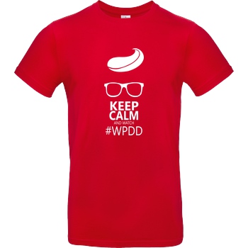 Viris Welt Viris Welt - Keep Calm T-Shirt B&C EXACT 190 - Rot