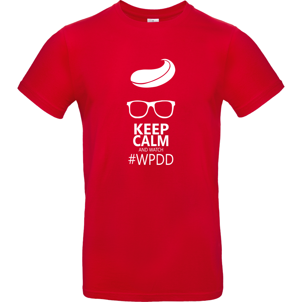 Viris Welt Viris Welt - Keep Calm T-Shirt B&C EXACT 190 - Rot