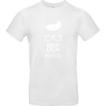 Viris Welt Viris Welt - Keep Calm T-Shirt B&C EXACT 190 - Weiß