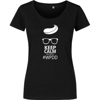 Viris Welt Viris Welt - Keep Calm T-Shirt Damenshirt schwarz