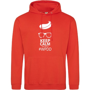 Viris Welt Viris Welt - Keep Calm Sweatshirt JH Hoodie - Orange