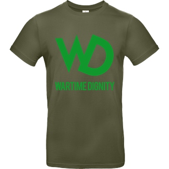 Hell/Doc Wartime Dignity - Logo T-Shirt B&C EXACT 190 - Khaki