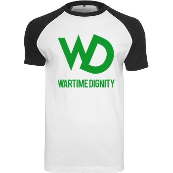 Hell/Doc Wartime Dignity - Logo T-Shirt Raglan-Shirt weiß
