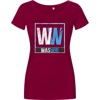 WASWIR WASWIR - Logo T-Shirt Damenshirt berry