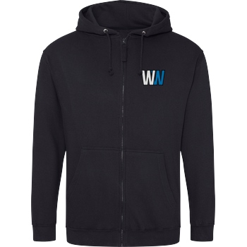 WASWIR WASWIR - Logo Gestickt Sweatshirt Hoodiejacke schwarz