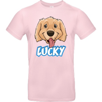 WASWIR WASWIR - Lucky Schriftzug T-Shirt B&C EXACT 190 - Rosa