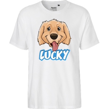 WASWIR WASWIR - Lucky Schriftzug T-Shirt Fairtrade T-Shirt - weiß