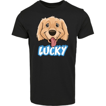 WASWIR WASWIR - Lucky Schriftzug T-Shirt Hausmarke T-Shirt  - Schwarz