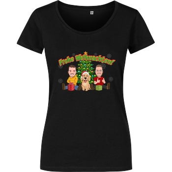 WASWIR WASWIR - Weihnachten T-Shirt Damenshirt schwarz