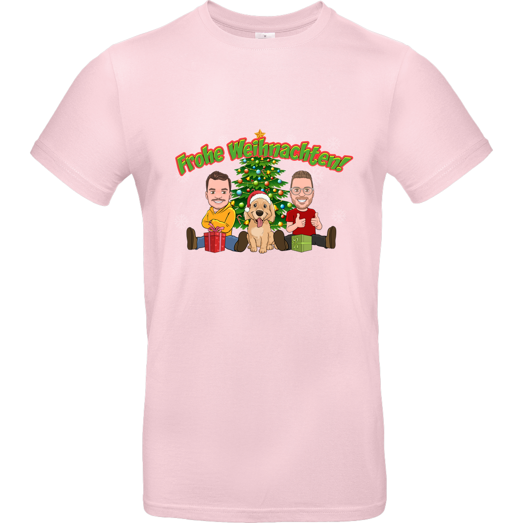 WASWIR WASWIR - Weihnachten T-Shirt B&C EXACT 190 - Rosa