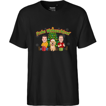 WASWIR - Weihnachten Fairtrade T-Shirt - schwarz