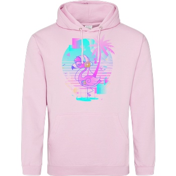 Donnie Art Wavy Flamingo Sweatshirt JH Hoodie - Rosa