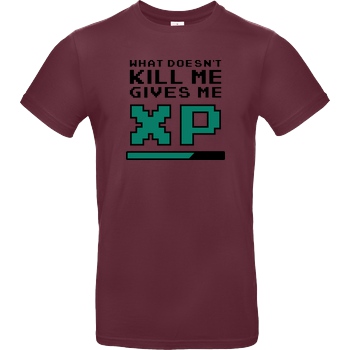 bjin94 What doesn't Kill Me T-Shirt B&C EXACT 190 - Bordeaux
