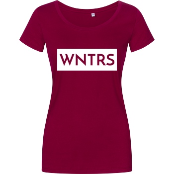 WNTRS WNTRS - Punched Out Logo T-Shirt Damenshirt berry