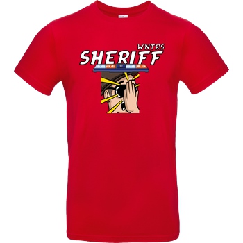 WNTRS WNTRS - Sheriff Fail T-Shirt B&C EXACT 190 - Rot