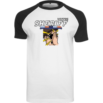 WNTRS WNTRS - Sheriff Fail T-Shirt Raglan-Shirt weiß