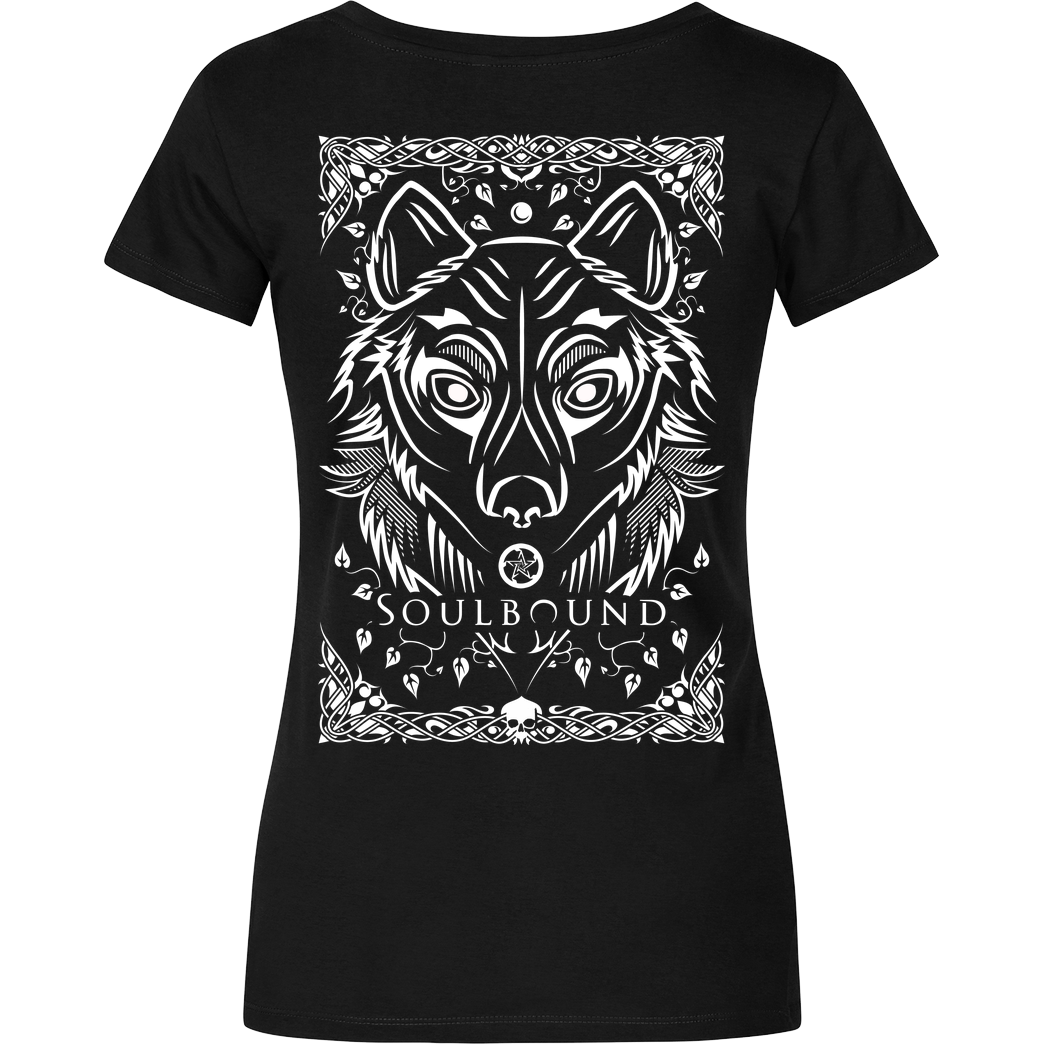 Soulbound Wolf T-Shirt Damenshirt schwarz