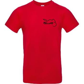 XeniaR6 XeniaR6 - Sportler-Logo T-Shirt B&C EXACT 190 - Rot