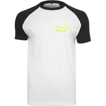 XeniaR6 XeniaR6 - Sumo-Logo T-Shirt Raglan-Shirt weiß