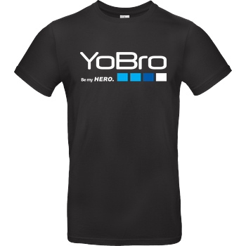 FilmenLernen.de YoBro Hero T-Shirt B&C EXACT 190 - Schwarz