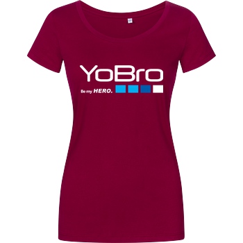 FilmenLernen.de YoBro Hero T-Shirt Damenshirt berry