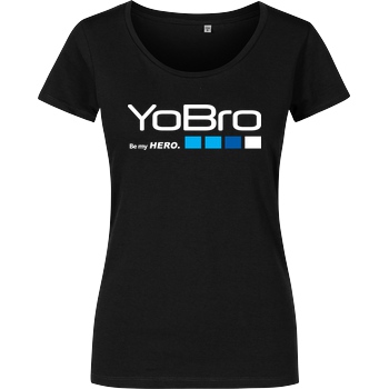 FilmenLernen.de YoBro Hero T-Shirt Damenshirt schwarz