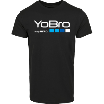 YoBro Hero Hausmarke T-Shirt  - Schwarz