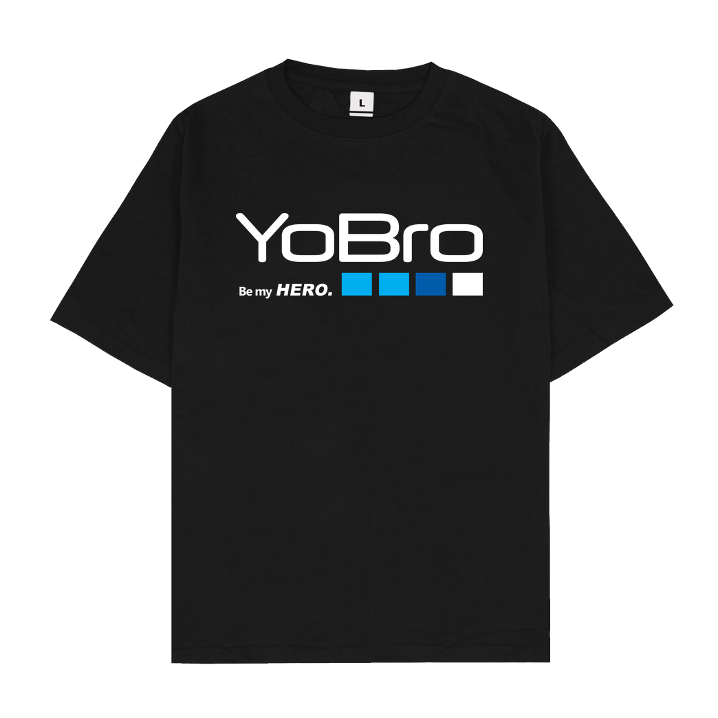 FilmenLernen.de YoBro Hero T-Shirt Oversize T-Shirt - Schwarz