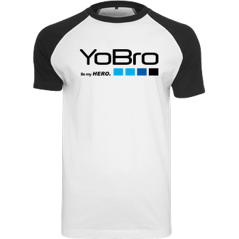 YoBro Hero Raglan-Shirt weiß