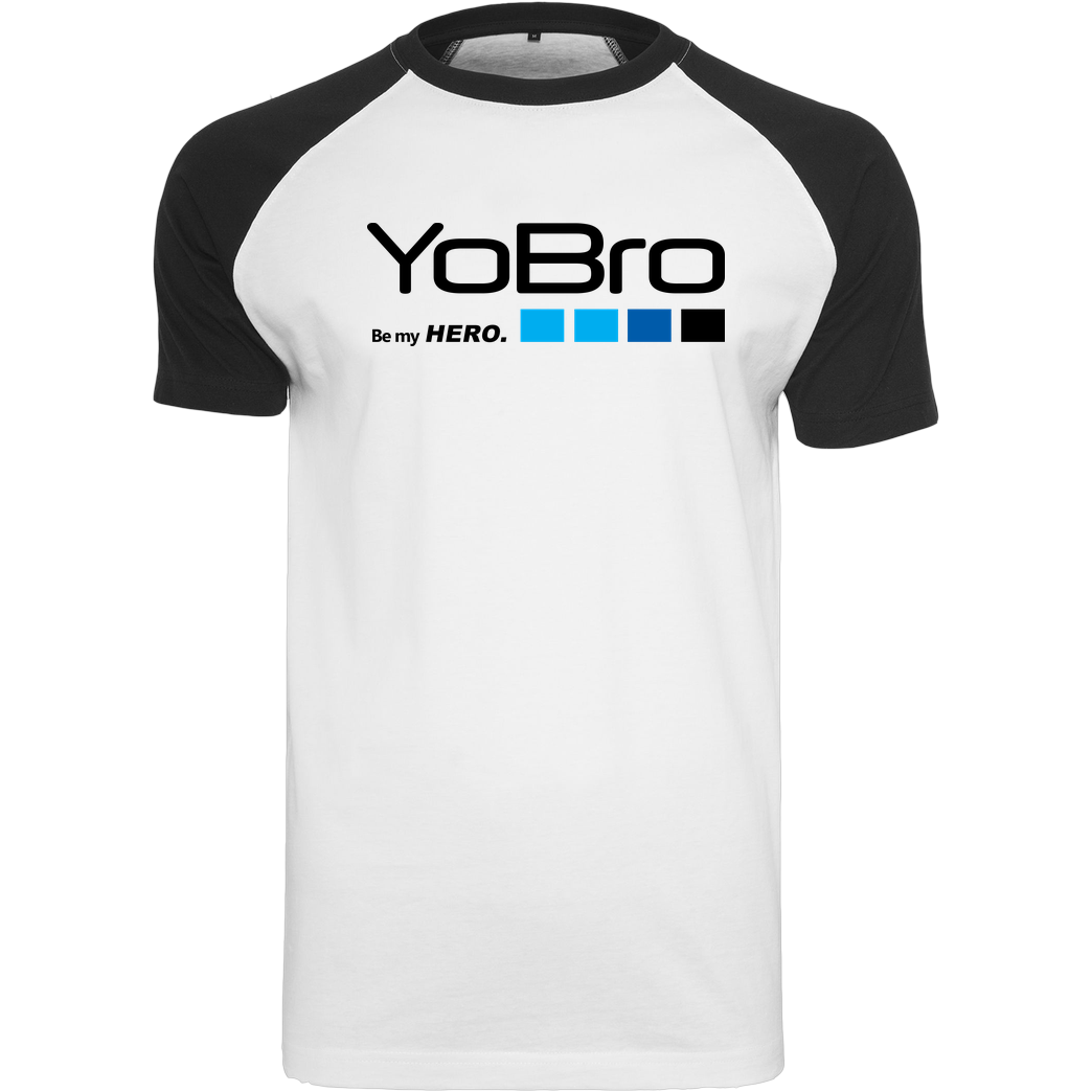 FilmenLernen.de YoBro Hero T-Shirt Raglan-Shirt weiß