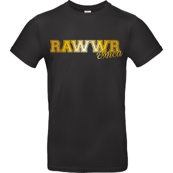 Yxnca Yxnca - RAWWR T-Shirt B&C EXACT 190 - Schwarz