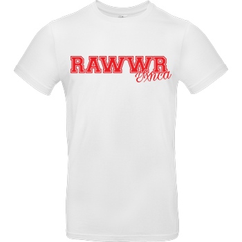 Yxnca Yxnca - RAWWR T-Shirt B&C EXACT 190 - Weiß