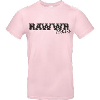 Yxnca Yxnca - RAWWR T-Shirt B&C EXACT 190 - Rosa
