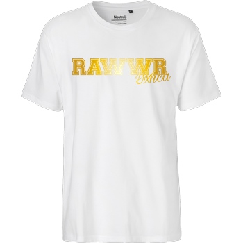 Yxnca Yxnca - RAWWR T-Shirt Fairtrade T-Shirt - weiß