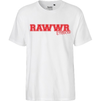 Yxnca Yxnca - RAWWR T-Shirt Fairtrade T-Shirt - weiß