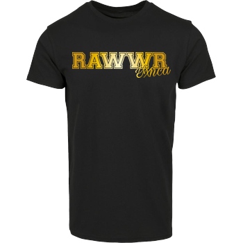 Yxnca Yxnca - RAWWR T-Shirt Hausmarke T-Shirt  - Schwarz