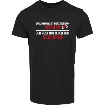 IamHaRa Zocker Zeit T-Shirt Hausmarke T-Shirt  - Schwarz