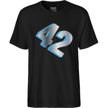 zweiundvierzig Fairtrade T-Shirt - schwarz