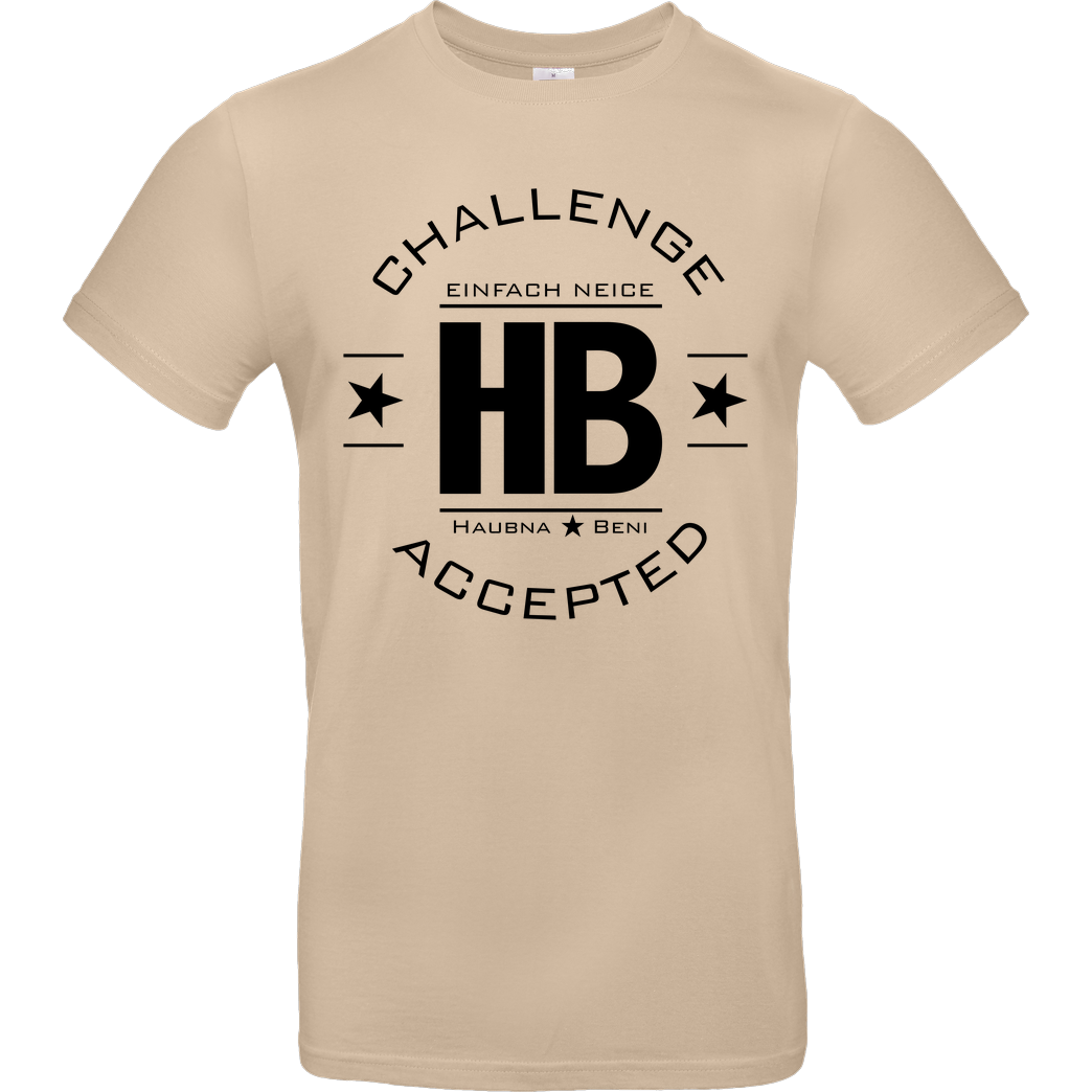 Die Buddies zocken 2EpicBuddies - Challenge schwarz T-Shirt B&C EXACT 190 - Sand