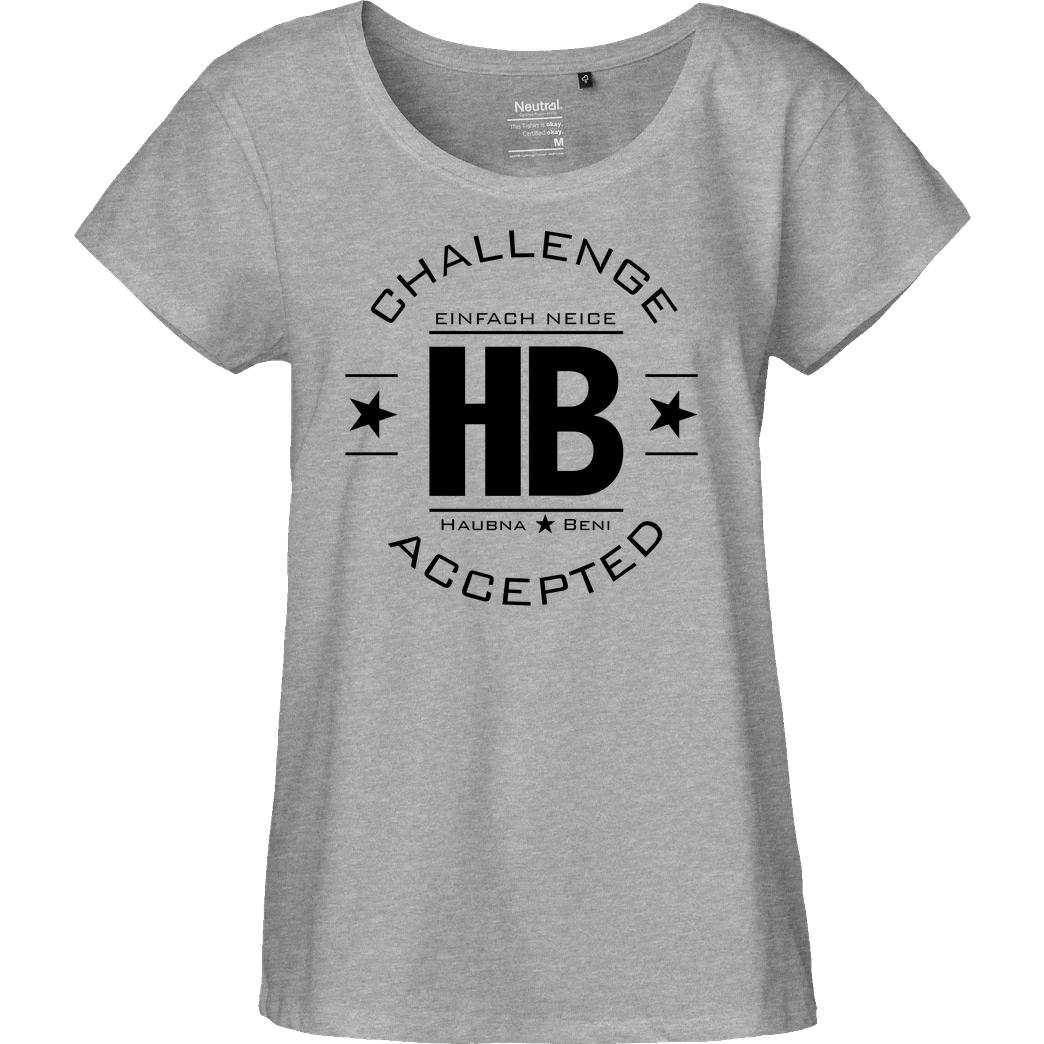 Die Buddies zocken 2EpicBuddies - Challenge schwarz T-Shirt Fairtrade Loose Fit Girlie - heather grey