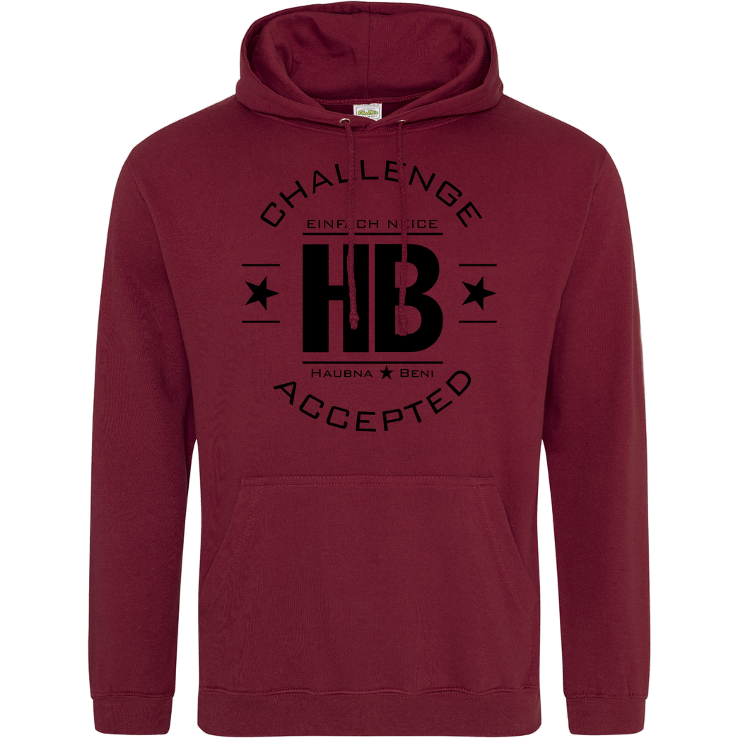 Die Buddies zocken 2EpicBuddies - Challenge schwarz Sweatshirt JH Hoodie - Bordeaux